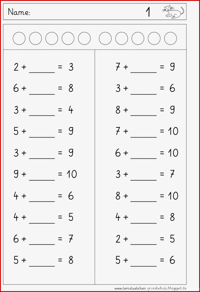 1 Klasse Mathe Arbeitsblätter Zum Ausdrucken Genial