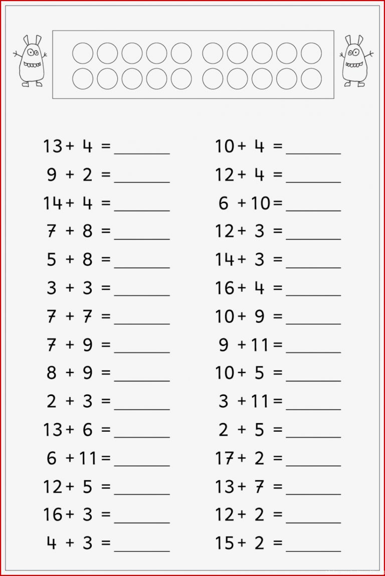 1 Klasse Mathe Aufgaben