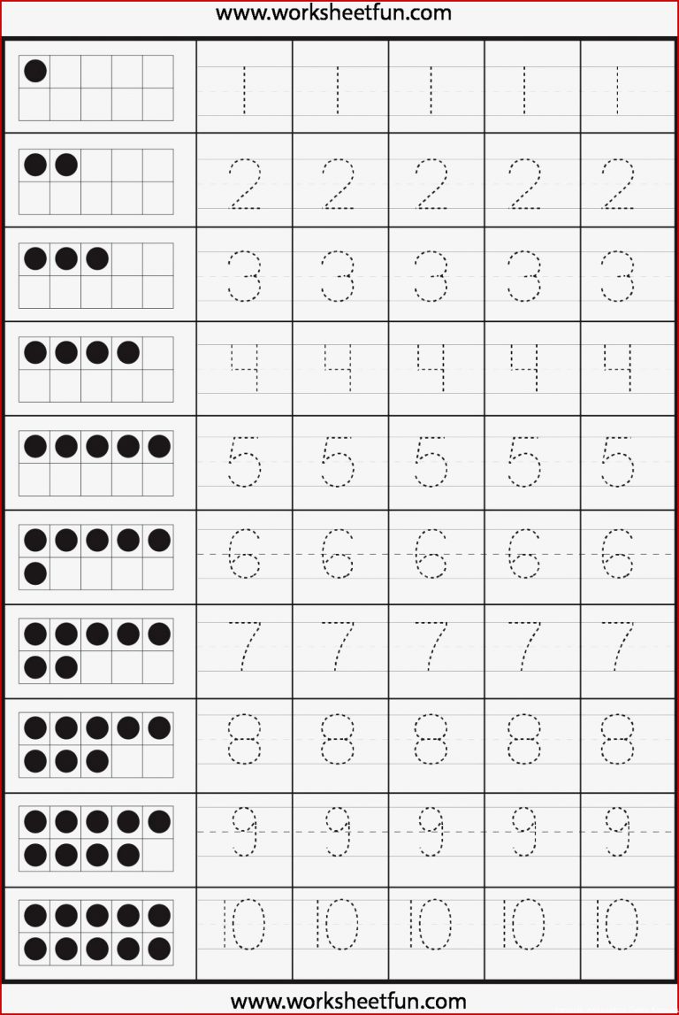 10 Arbeitsblätter Zum Verfolgen Von Zahlen Und Buchstaben