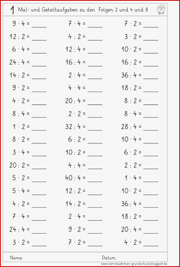 12 Arbeitsblatt 2er 5er 10er Reihe