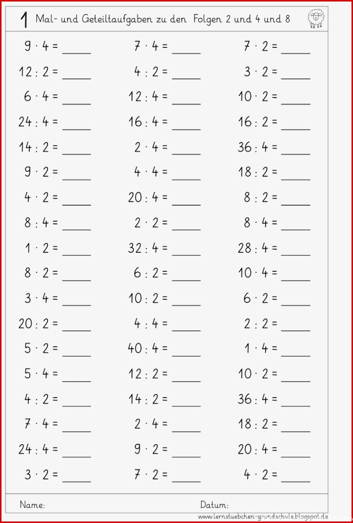 12 Arbeitsblatt 2er 5er 10er Reihe