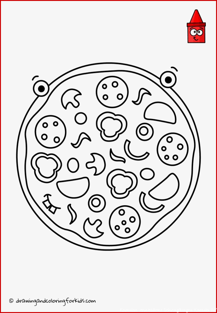 15 Pizza ausmalbilder information