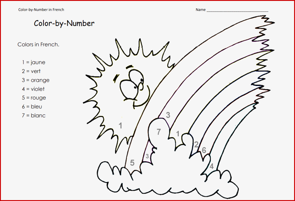 17 Kostenlose FranzÃ¶sische ArbeitsblÃ¤tter Ã¼ber Zahlen, Farben Und Mehr