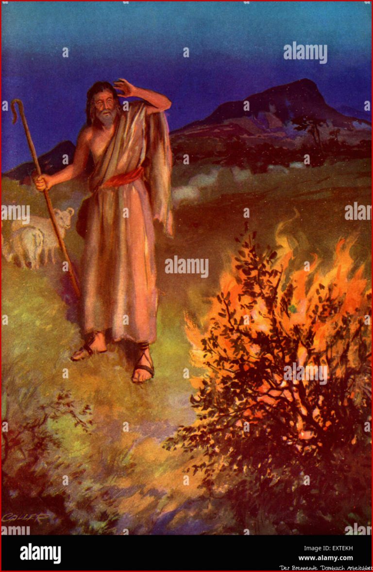 1920er Jahren USA Moses und der brennende Dornbusch Buch