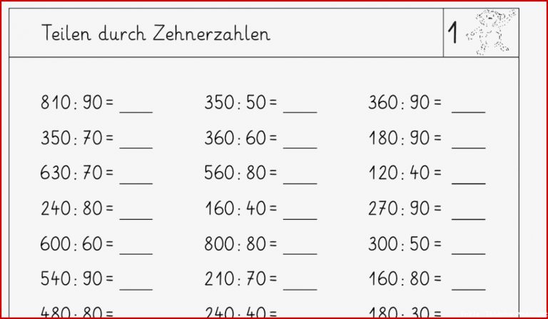1X1 Divi ren Arbeitsblatt 1X1 Divi ren Arbeitsblatt