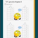 1x1 Divi Ren Arbeitsblatt Mompitziges 3 Minuten
