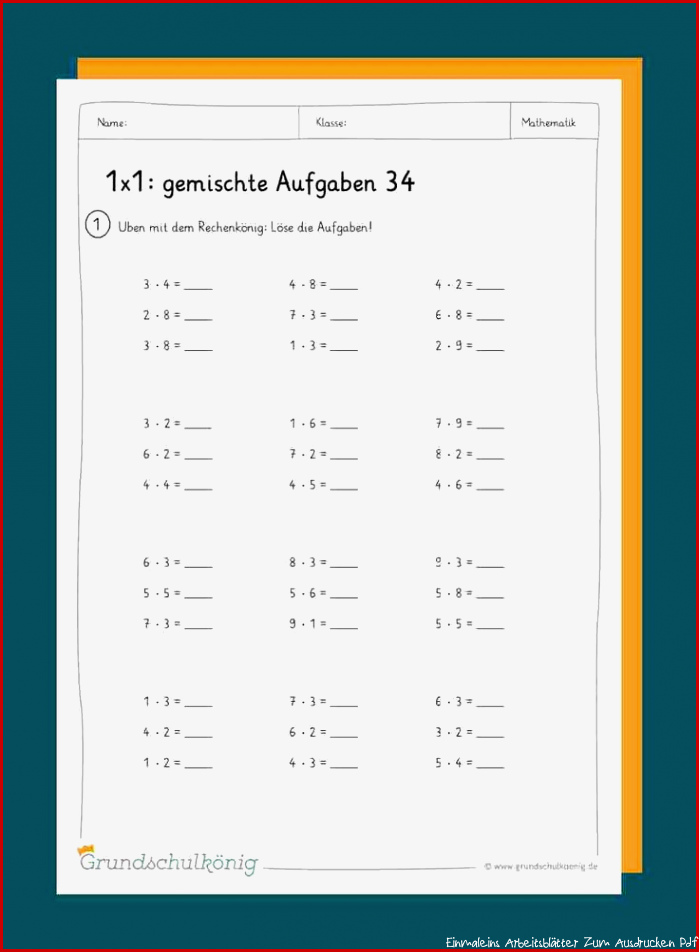 1x1 Gemischte Aufgaben