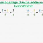 2 1 Gleichnamige Brüche Ad Ren Und Subtrahieren