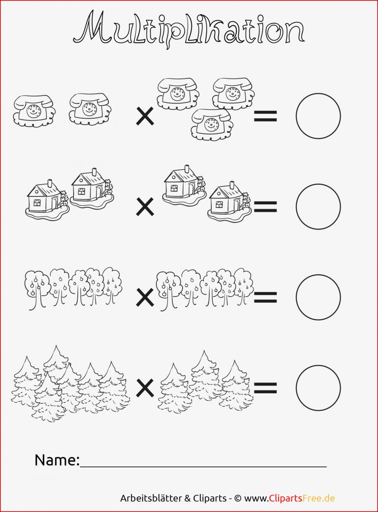 2 Klasse Unterrichtmaterial Multiplikation Druckvorlage