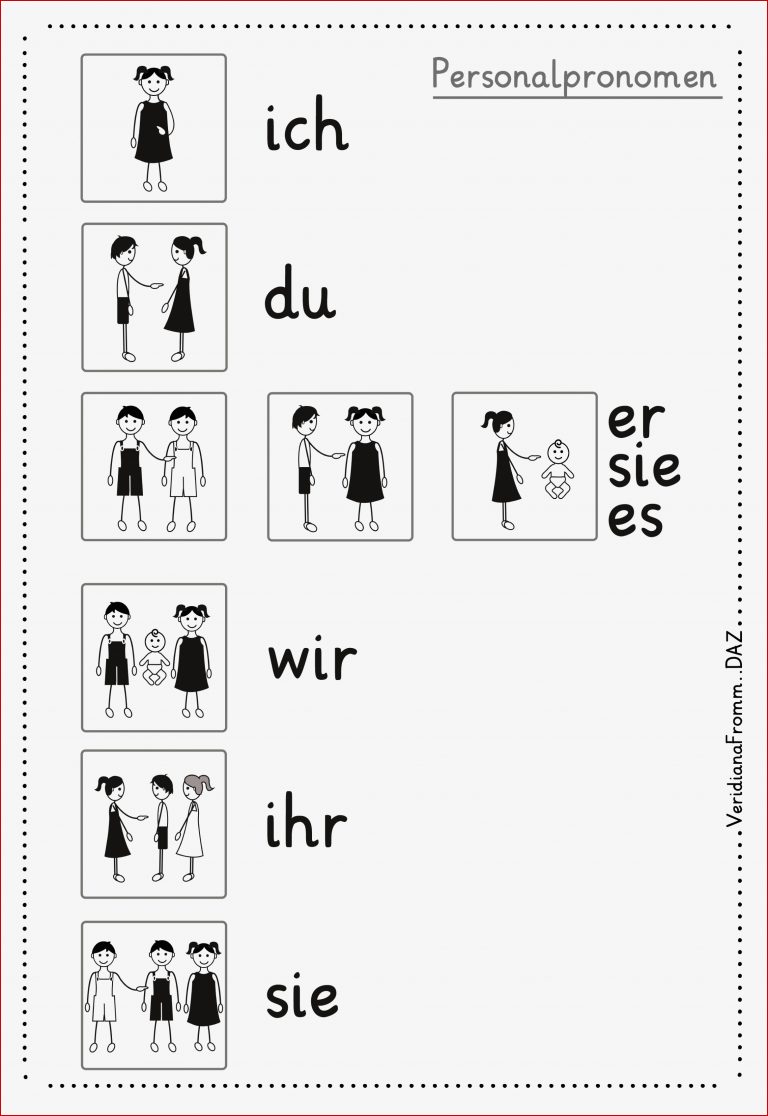 20 Deutsch Lernen Mit Bildern Arbeitsblätter mit Bildern