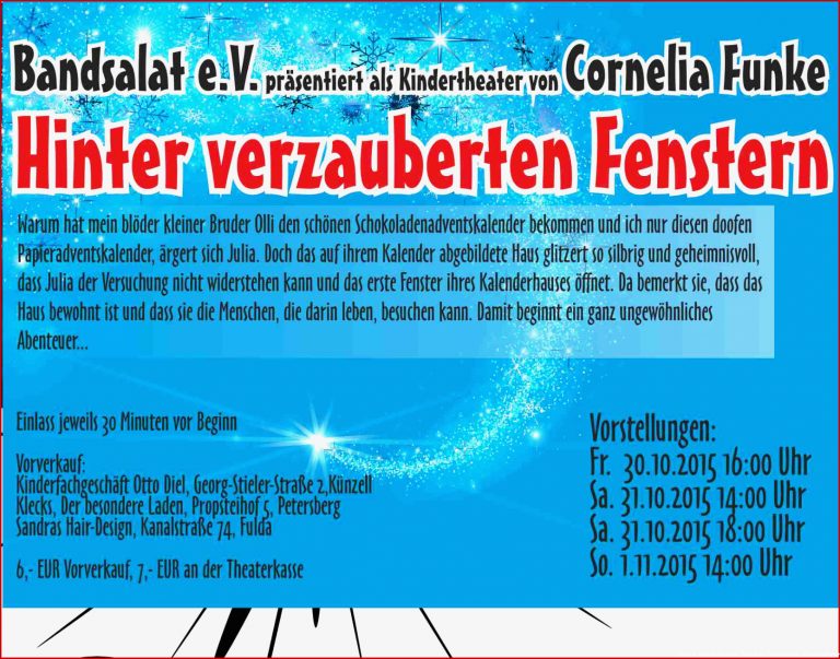 2015 – Hinter Verzauberten Fenstern