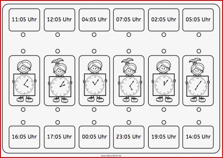 25 Bilder Arbeitsblatt Uhr Grundschule