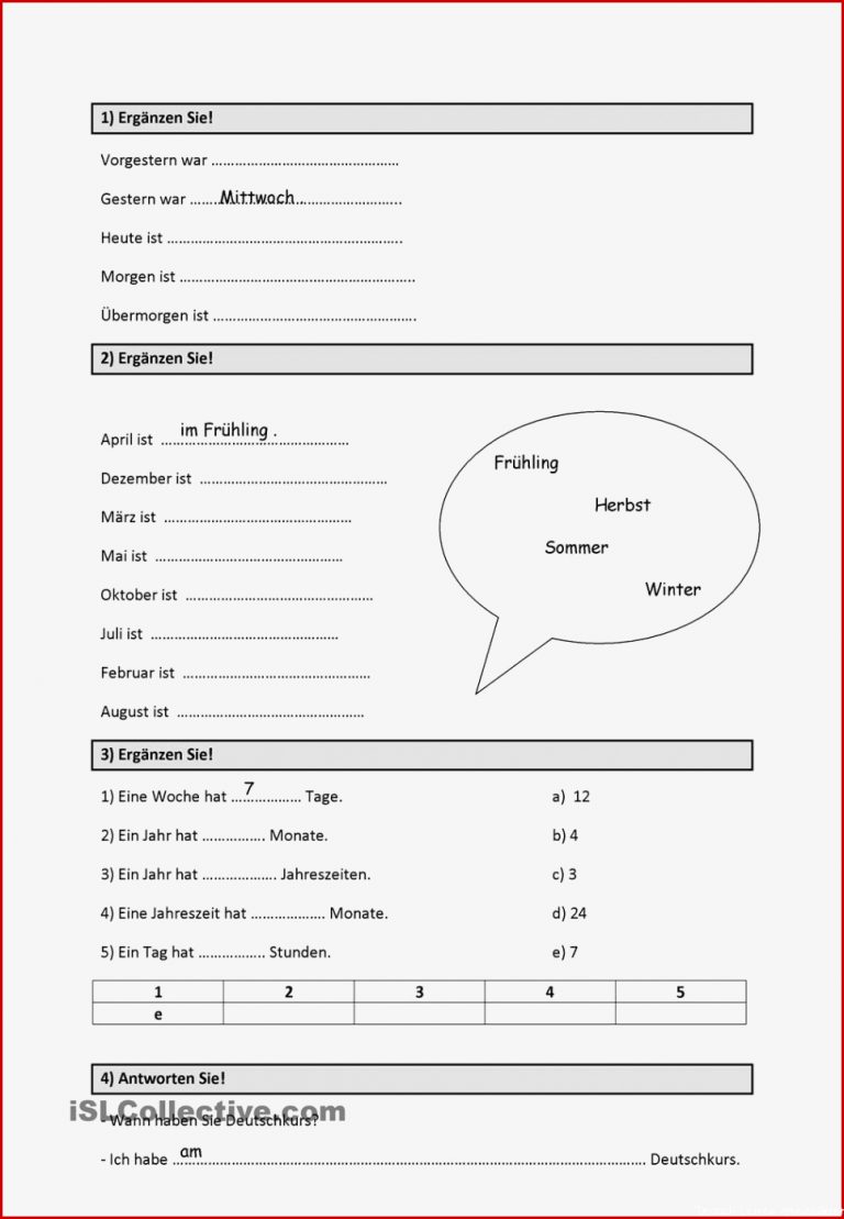 6 Bemerkenswert Deutsch Lernen Arbeitsblätter Sie Berücksichtigen