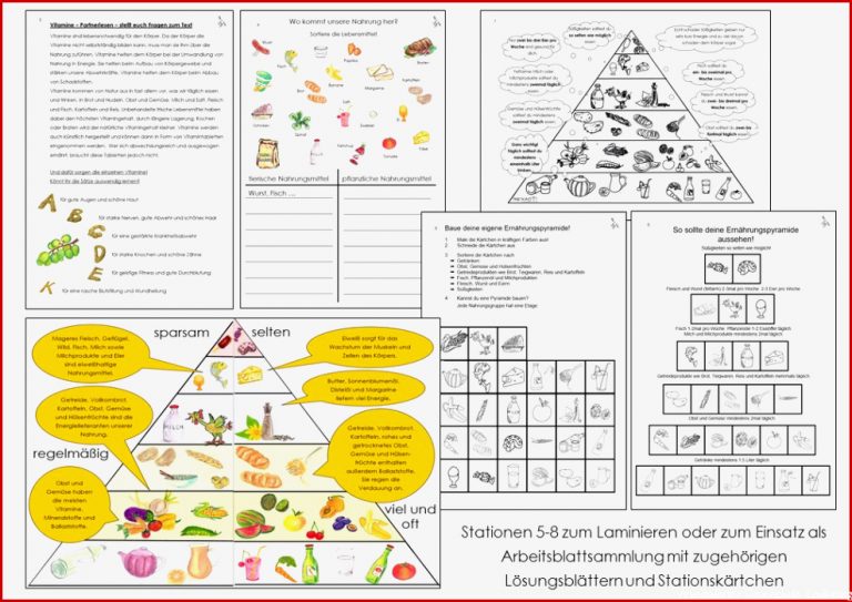 25 Schon Unterrichtsmaterial Ernährung