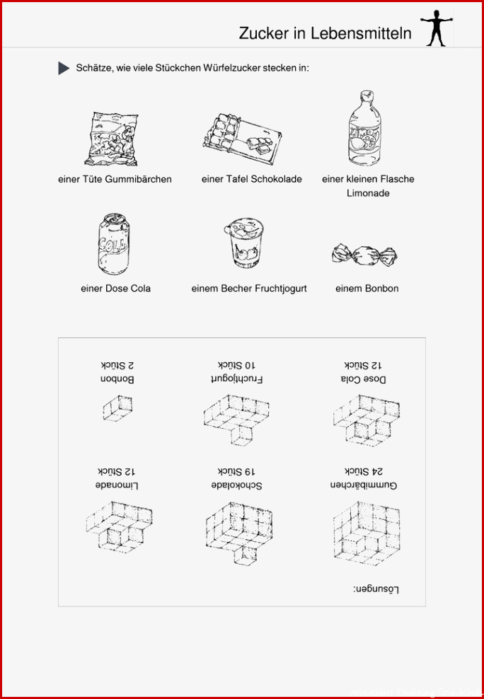 25 Wunderschonen Arbeitsblatt Zucker