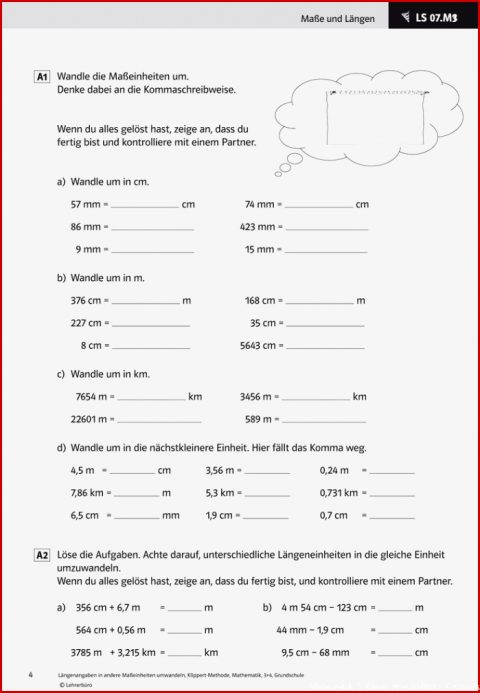 mathematik 3 klasse volksschule längenmaße