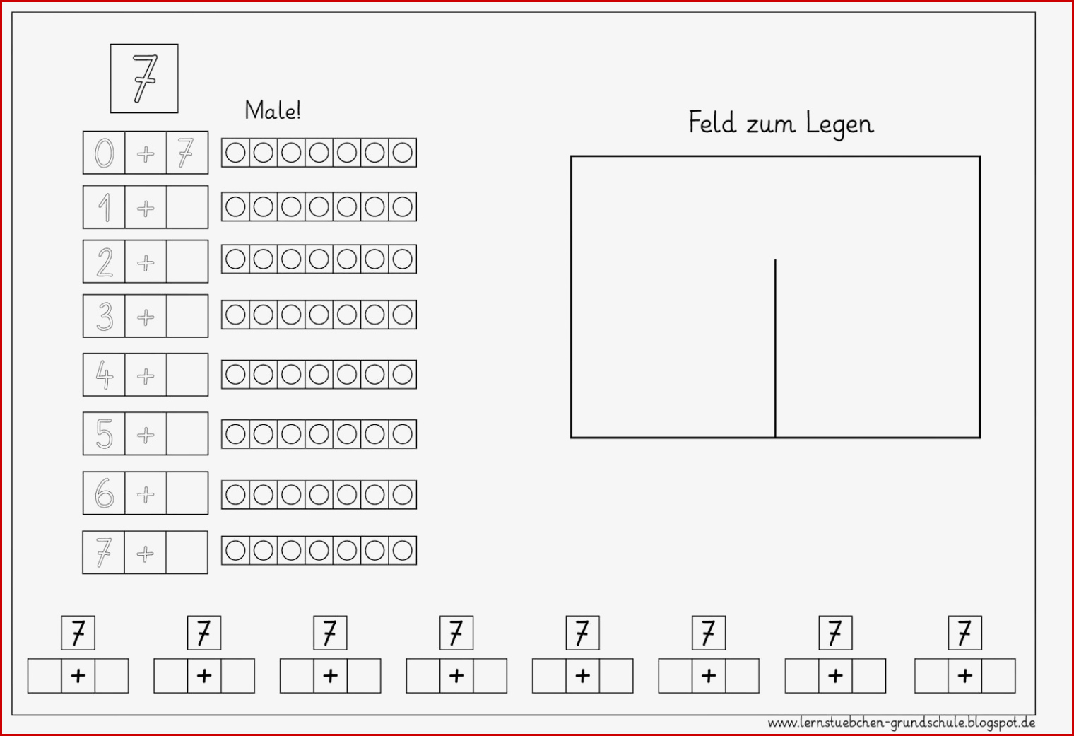 4 Arbeitsblätter Das Legen Gleich Mit Einbeziehen