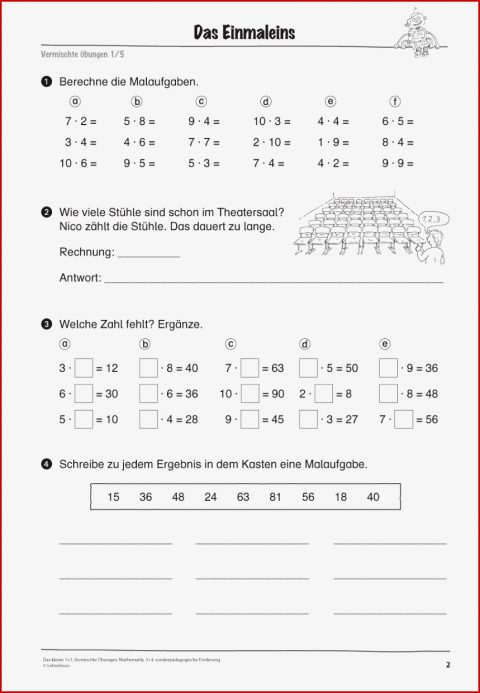 4 Klasse Mathe übungen