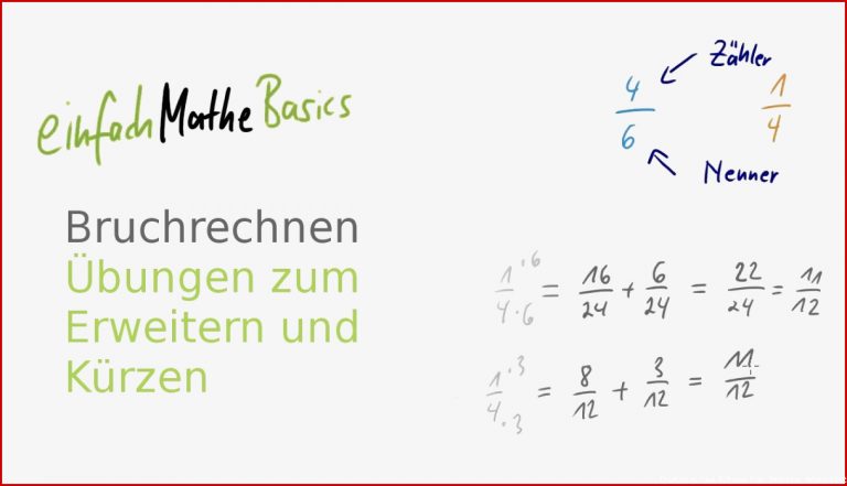 41 Bruchrechnen Übungen zum Erweitern und Kürzen von