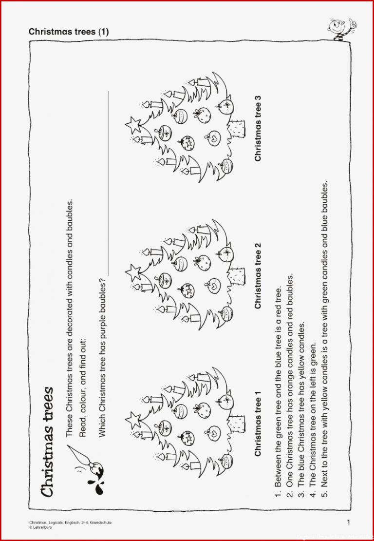 49 Arbeitsblatt Englisch Christmas Kidworksheet