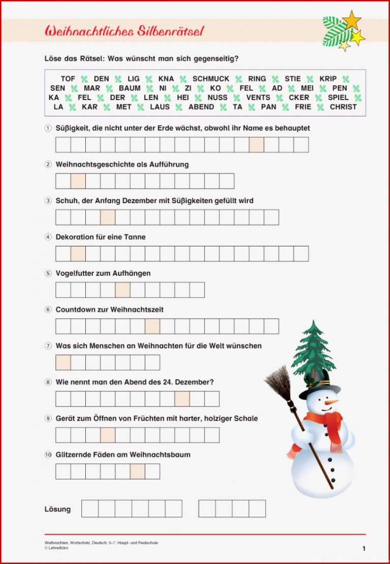 49 Arbeitsblatt Grundschule Nikolaus Kidworksheet