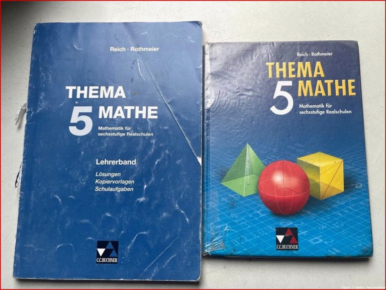 5 Klasse Realschule Mathe Lösungsbuch Aufgabenbuch In