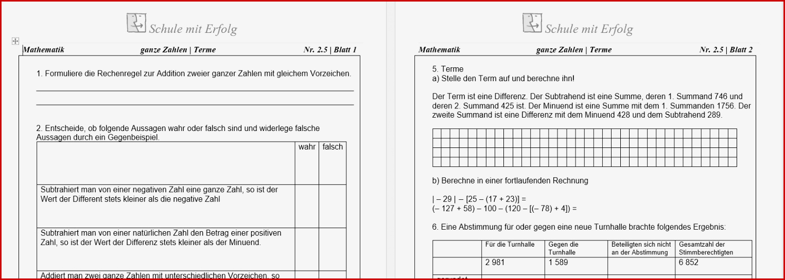 5 Klasse Schulaufgaben & Übungen Gymnasium Bei Mathe