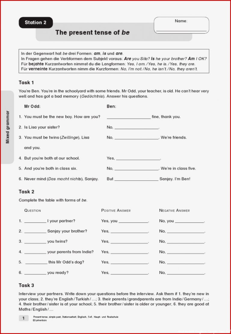 50 Arbeitsblatt Englisch Past Tense Kidworksheet