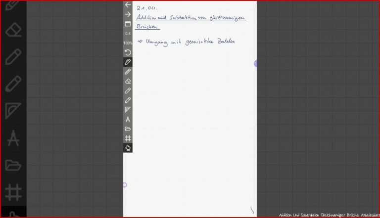 6b Video 2 21 04 Addition Und Sbtraktion Gleichnamiger