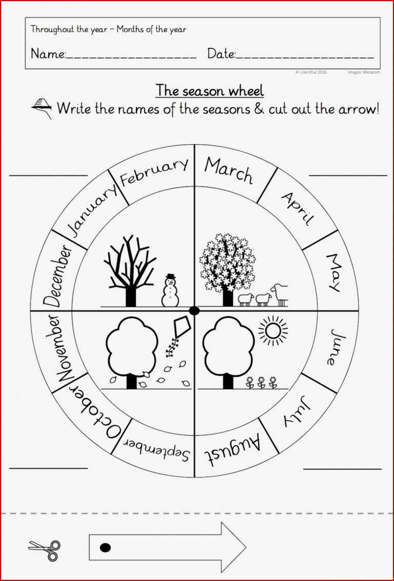 75 Arbeitsblatt Englisch Months Kidworksheet