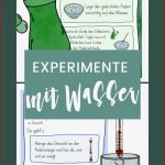 8 Experimente Mit Wasser – forschen In Der Grundschule