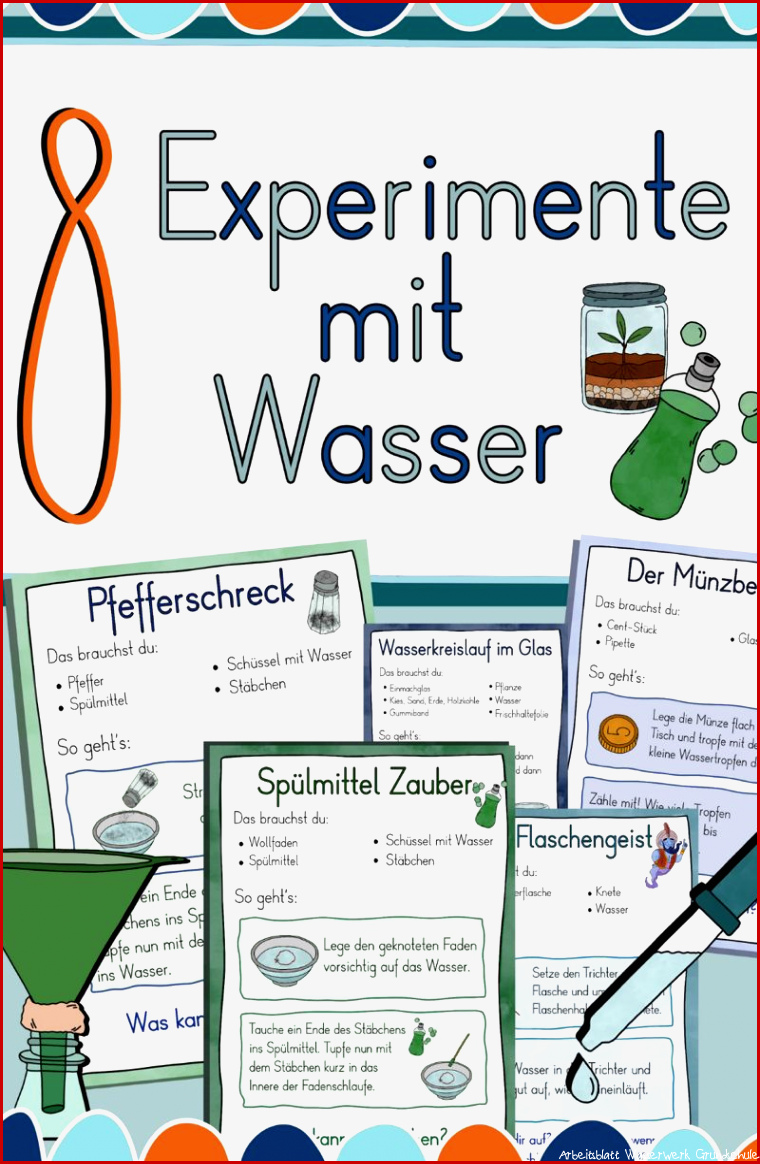 8 Experimente mit Wasser – Forschen in der Grundschule