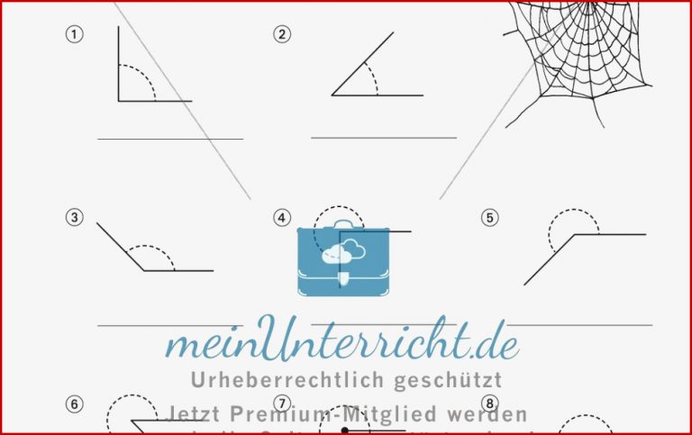 90 ARBEITSBLATT MATHE WINKEL MESSEN KidWorksheet