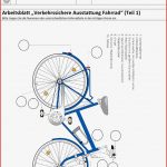 91 Arbeitsblatt Grundschule Verkehrssicheres Fahrrad