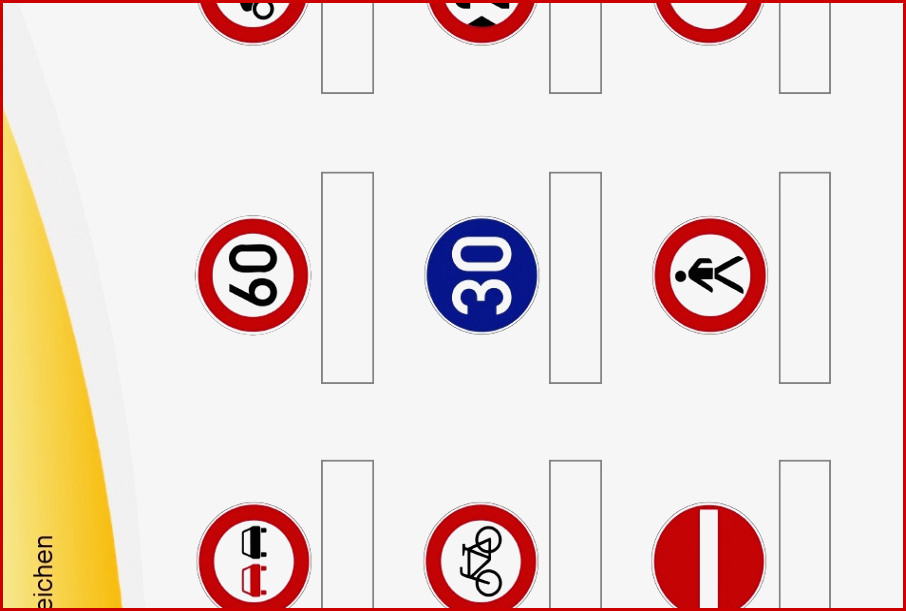 93 Arbeitsblatt Grundschule Verkehrszeichen Kidworksheet