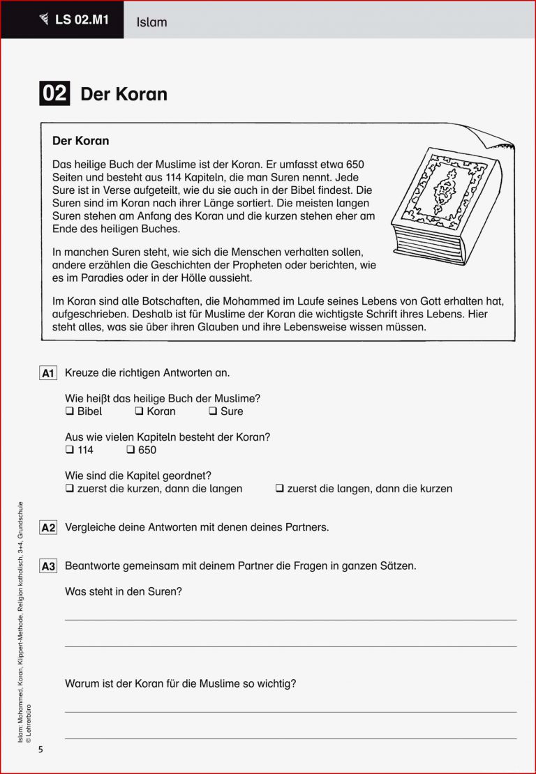 94 ARBEITSBLATT GRUNDSCHULE ISLAM KidWorksheet