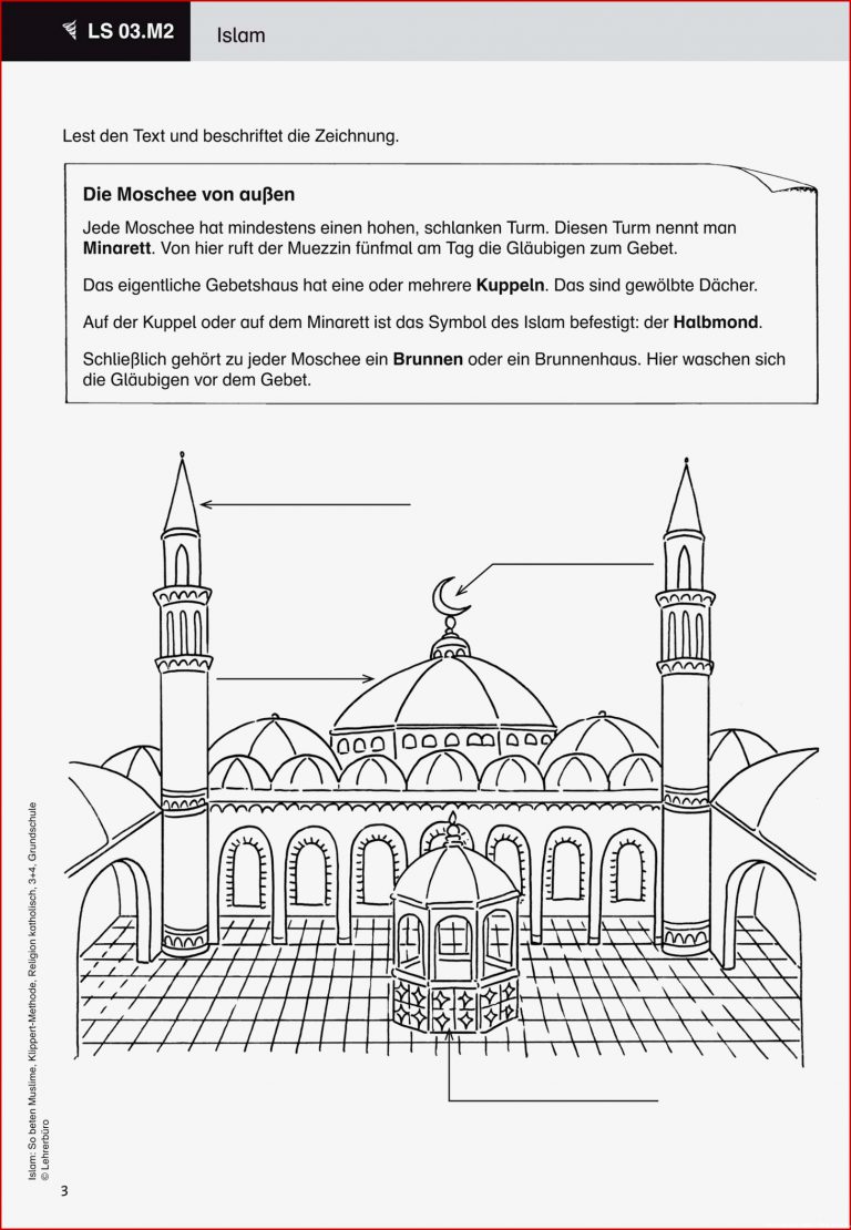 94 Arbeitsblatt Grundschule islam Kidworksheet