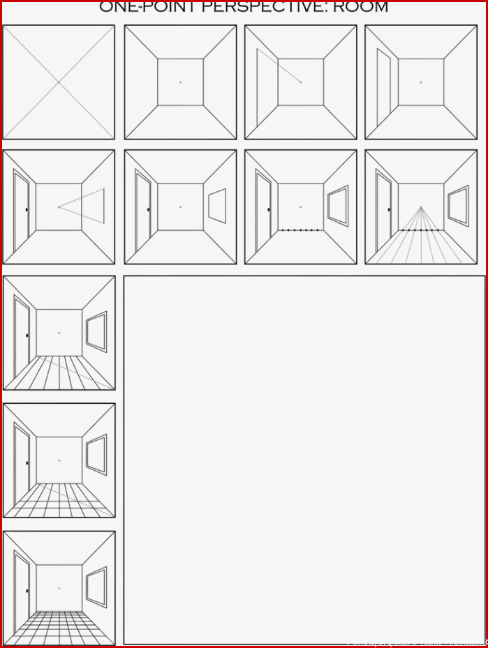 A point perspective space directions step