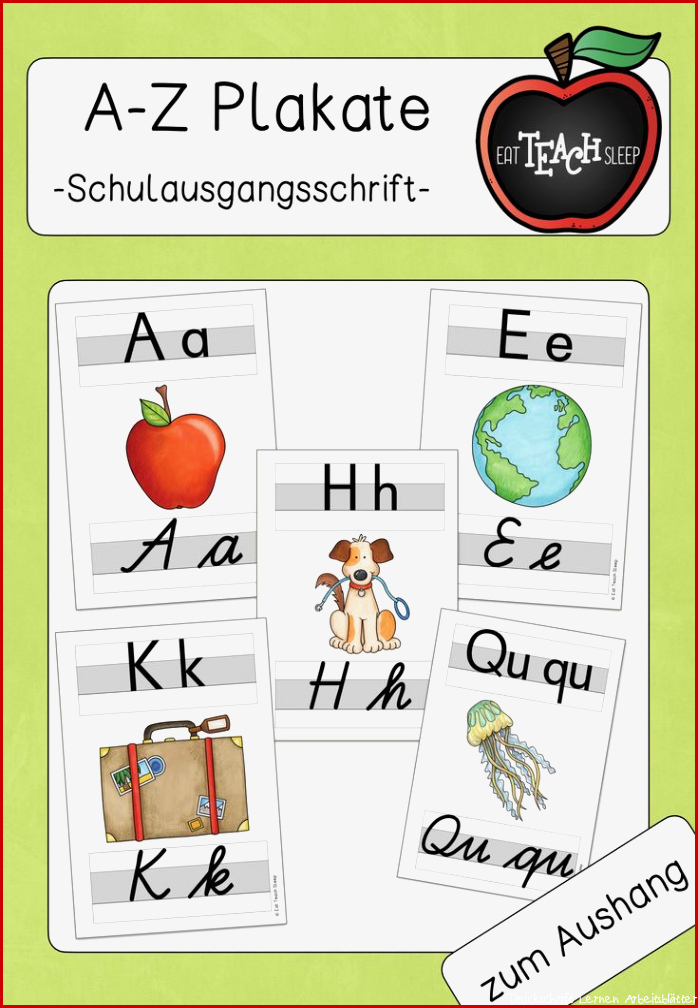 A Z Druck &Schreibschrift Schulausgangsschrift