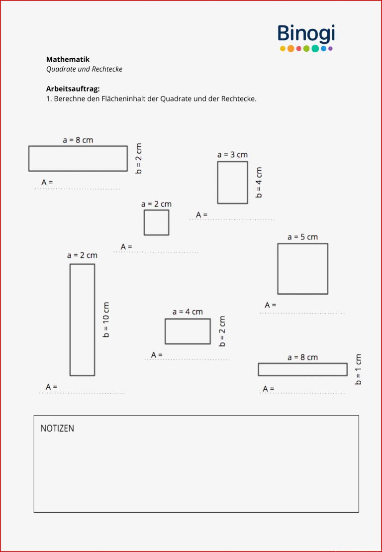 AB Mathematik Quadrate und Rechtecke pdf