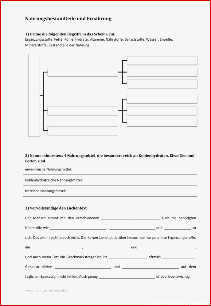 AB Nahrungsbestandteile und Ernährung