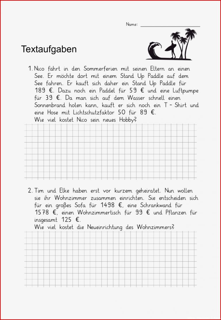 Ab Textaufgaben Klasse 3 Schriftliche Addition Mit