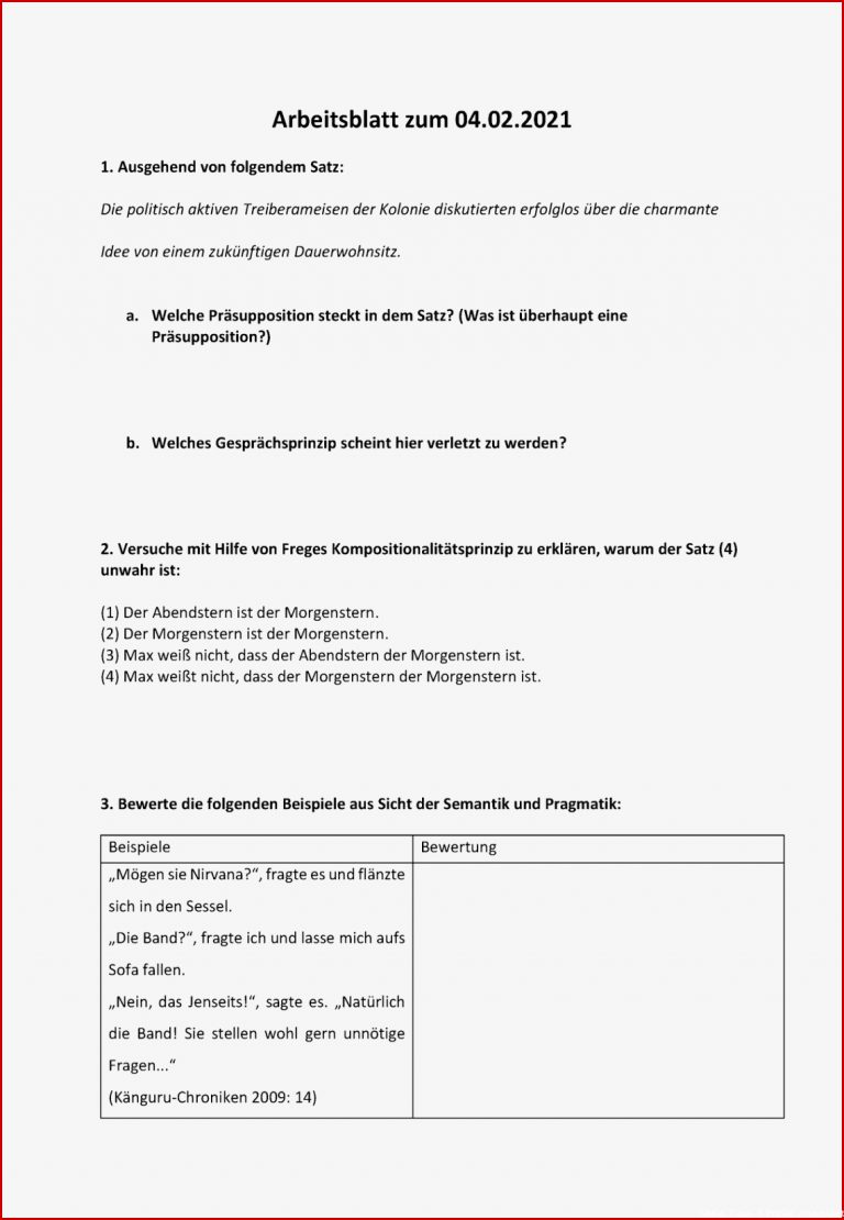 Ab Zur Vorlesung 4 02 Arbeitsblatt Zum 04 1 Ausgehend