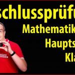 AbschlussprÃ¼fung Mathematik 2020 - Hauptschule Klasse 9