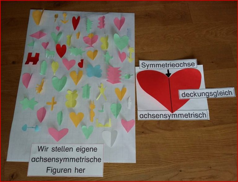 Achsensymmetrische Figuren Kinder Selbst