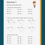 Ad Ren Subtrahieren Mit Zehnerzahlen Im Zahlenraum 1000