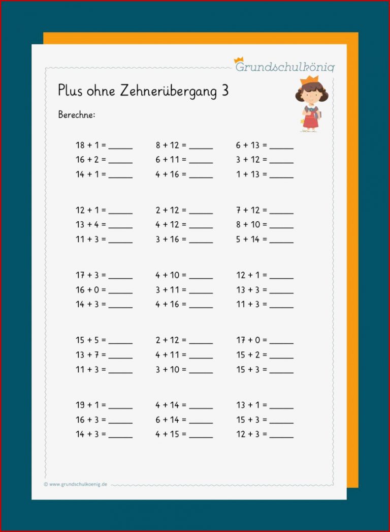 Addition Ohne Zehnerüberschreitung