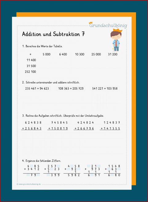 Addition Und Subtraktion Im Zahlenraum 1 000 000