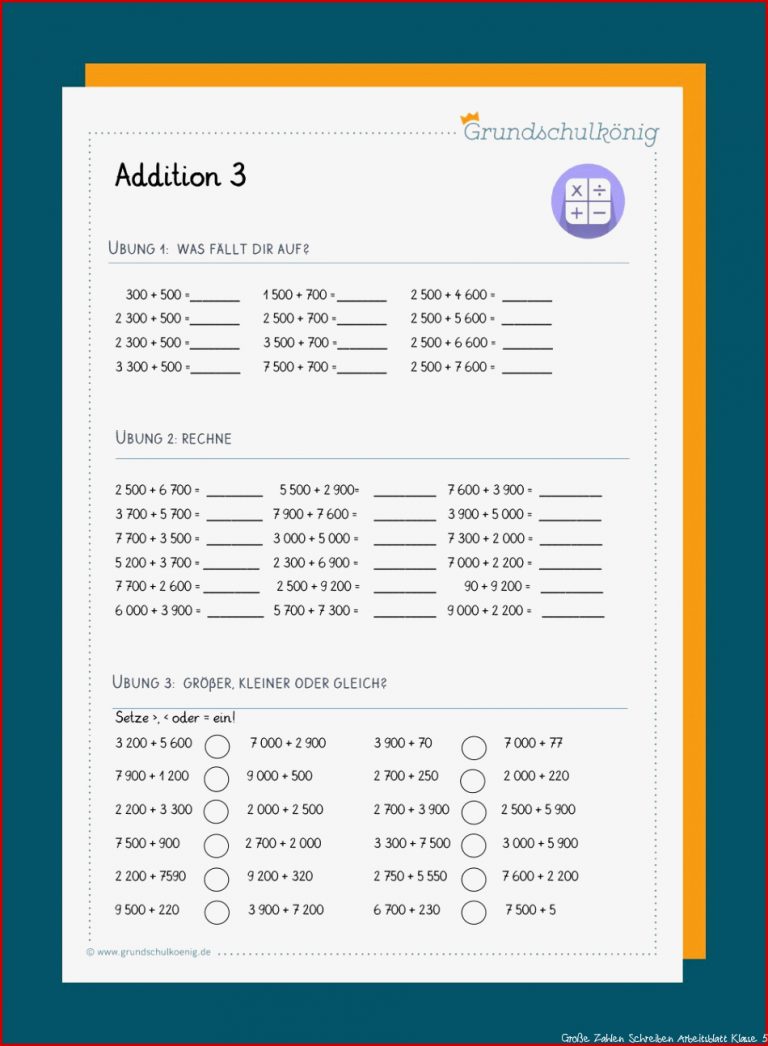 Addition Und Subtraktion Im Zahlenraum 10 000