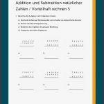 Addition Und Subtraktion Natürlicher Zahlen